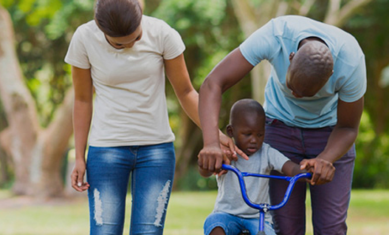 Familia bicicleta